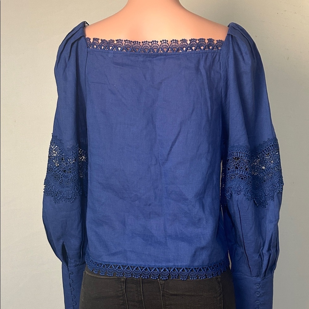 Salsa Jeans Women’s Top Blouse Long Sleeved Embroidered Size Medium - Picture 9 of 16